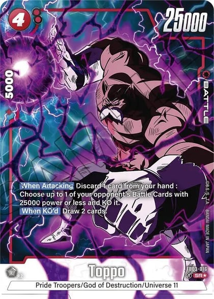 Toppo - FB03-016 (Alternate Art), Raging Roar FB03-016