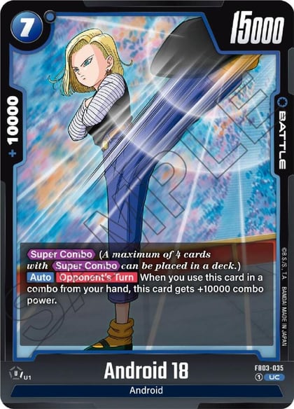 Android 18, Raging Roar FB03-035