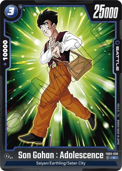 Son Gohan : Adolescence - FB03-038, Raging Roar FB03-038