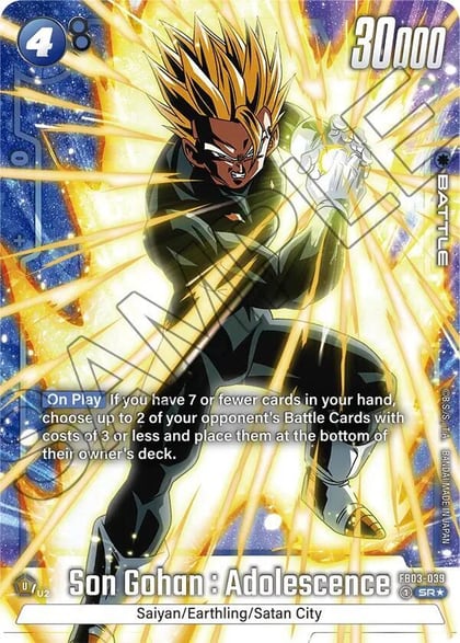 Son Gohan : Adolescence - FB03-039 (Alternate Art), Raging Roar FB03-039