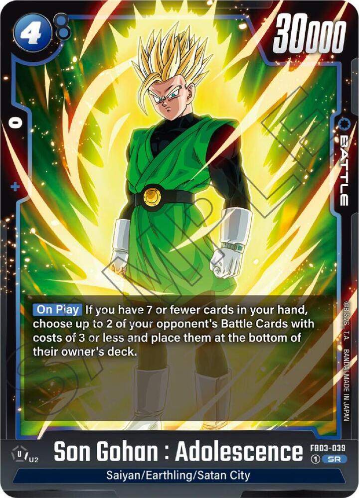 Son Gohan : Adolescence - FB03-039, Raging Roar FB03-039