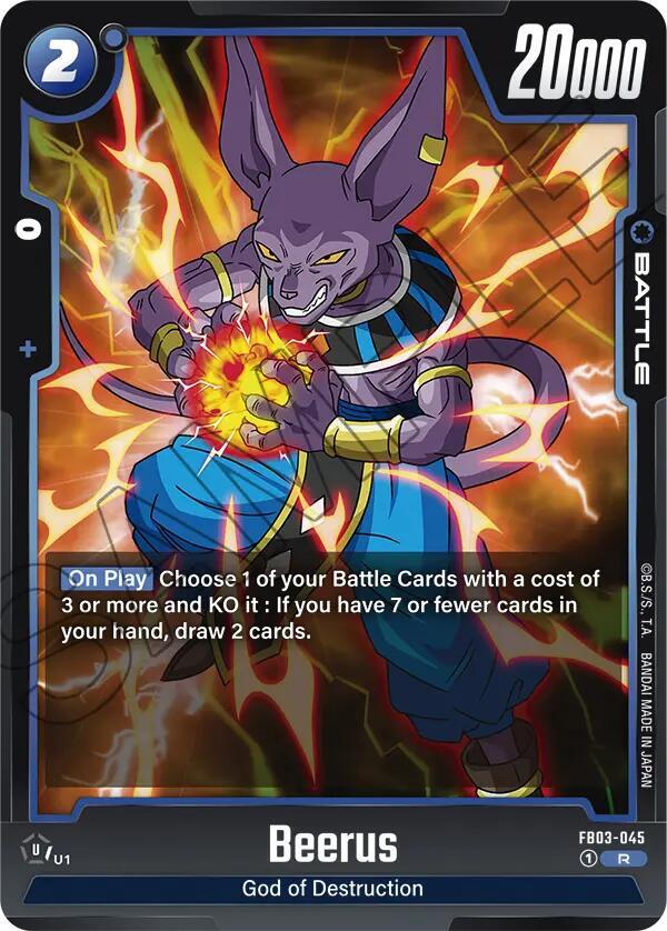 Beerus - FB03-045, Raging Roar FB03-045
