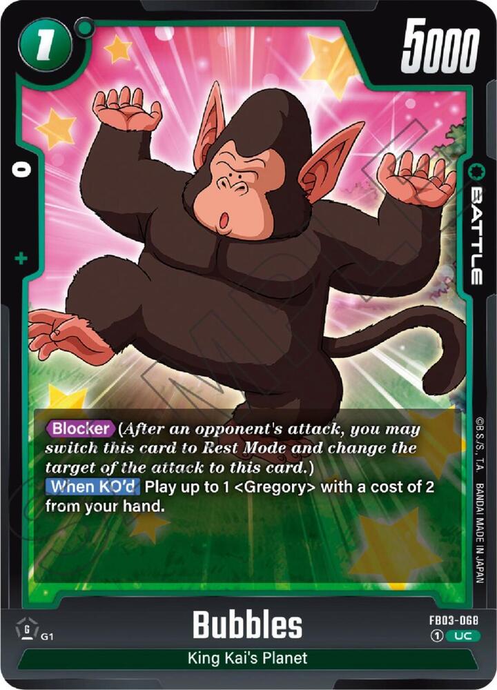 Bubbles, Raging Roar FB03-068