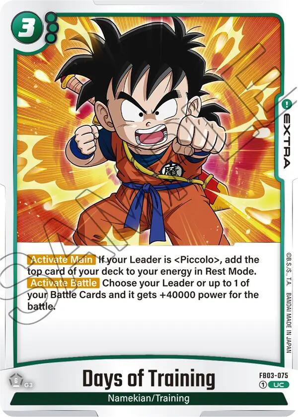 Days of Training, Raging Roar FB03-075