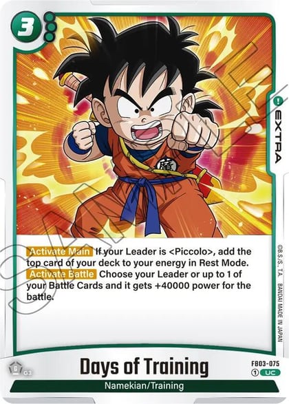 Days of Training, Raging Roar FB03-075
