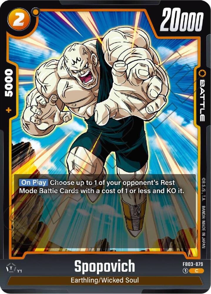 Spopovich, Raging Roar FB03-079