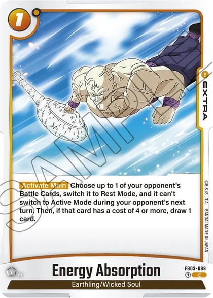 Energy Absorption, Raging Roar FB03-099