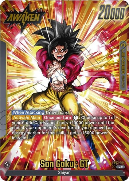 Son Goku : GT - FB03-104 (Alternate Art), Raging Roar FB03-104