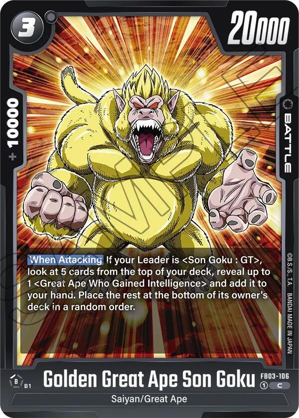 Golden Great Ape Son Goku, Raging Roar FB03-106