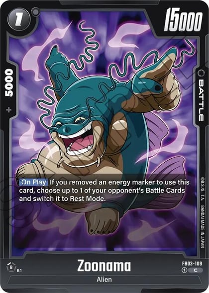Zoonama, Raging Roar FB03-109