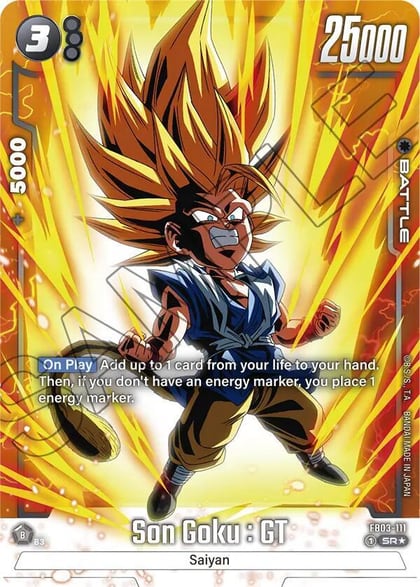 Son Goku : GT - FB03-111 (Alternate Art), Raging Roar FB03-111