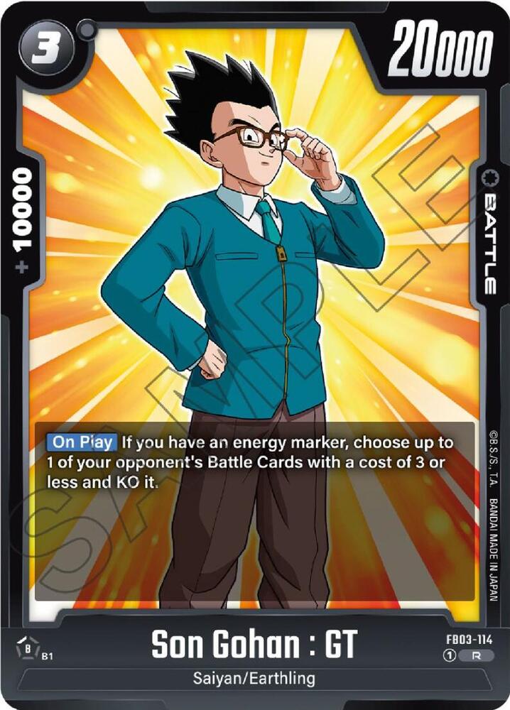 Son Gohan : GT, Raging Roar FB03-114