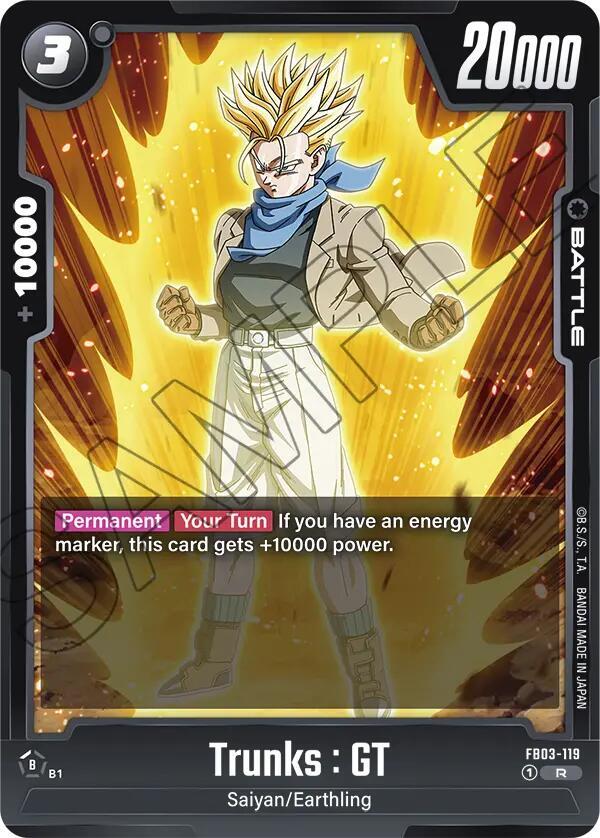 Trunks : GT - FB03-119, Raging Roar FB03-119
