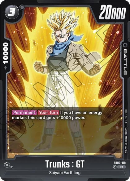 Trunks : GT - FB03-119, Raging Roar FB03-119