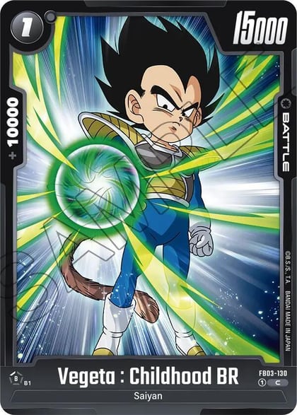 Vegeta : Childhood BR, Raging Roar FB03-130