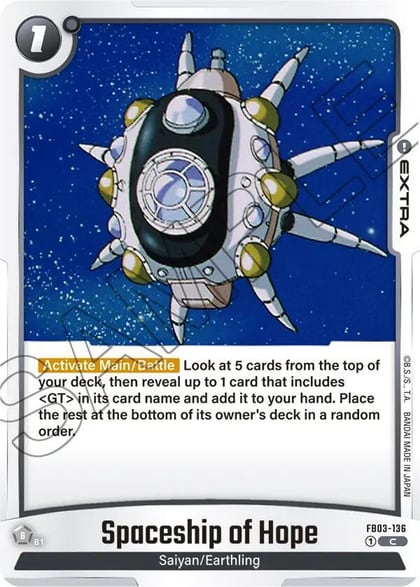 Spaceship of Hope, Raging Roar FB03-136