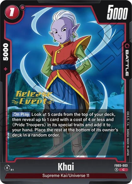 Khai, Raging Roar Release Event Cards FB03-003