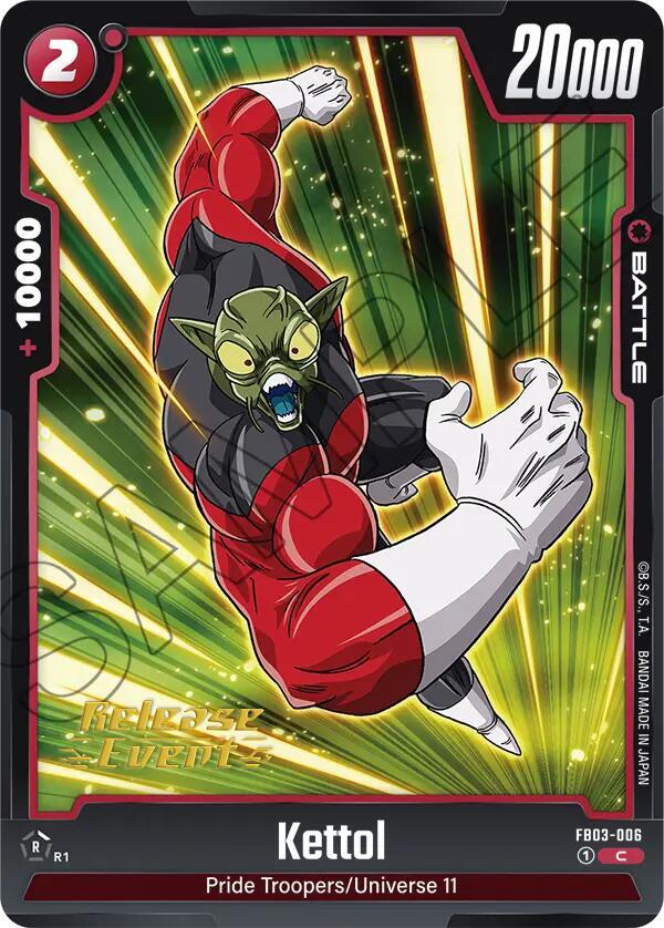 Kettol, Raging Roar Release Event Cards FB03-006