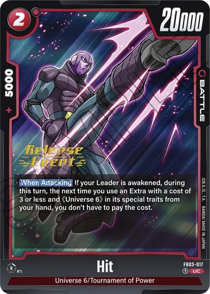 Hit, Raging Roar Release Event Cards FB03-017