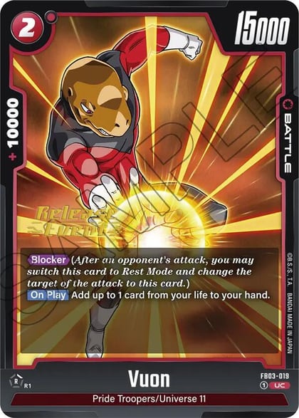 Vuon, Raging Roar Release Event Cards FB03-019