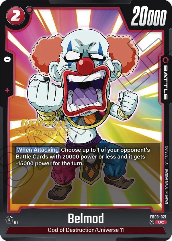 Belmod, Raging Roar Release Event Cards FB03-021