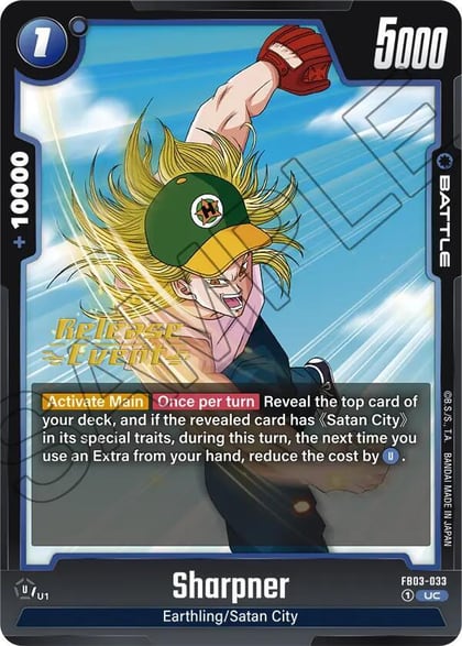 Sharpner, Raging Roar Release Event Cards FB03-033