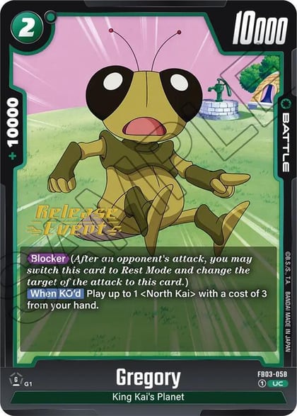 Gregory, Raging Roar Release Event Cards FB03-058