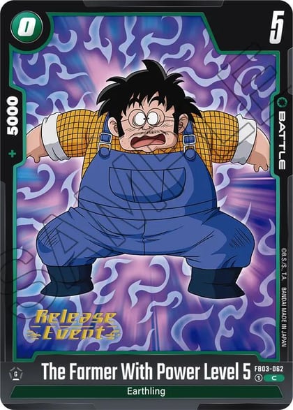 The Farmer With Power Level 5, Raging Roar Release Event Cards FB03-062