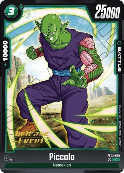 Piccolo - FB03-069, Raging Roar Release Event Cards FB03-069