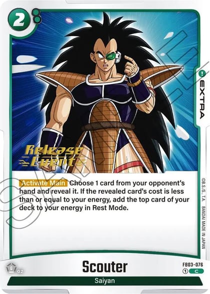 Scouter, Raging Roar Release Event Cards FB03-076