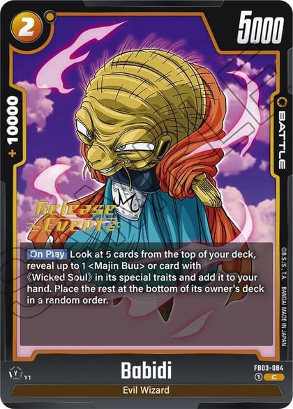Babidi - FB03-084, Raging Roar Release Event Cards FB03-084