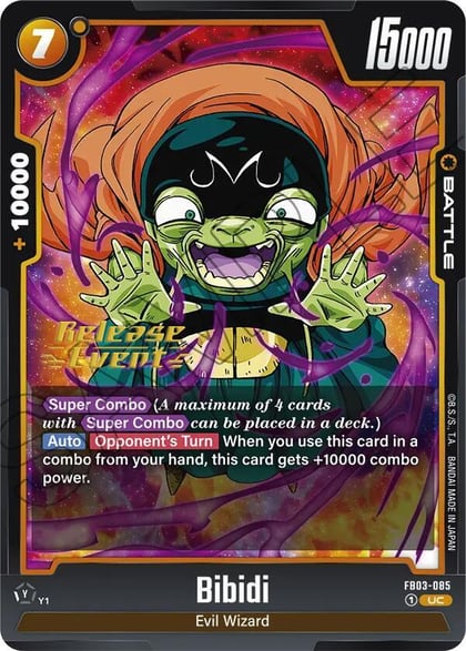 Bibidi, Raging Roar Release Event Cards FB03-085