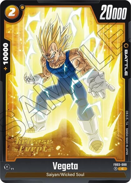 Vegeta - FB03-088, Raging Roar Release Event Cards FB03-088