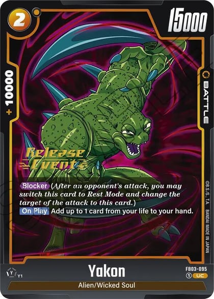 Yakon, Raging Roar Release Event Cards FB03-095