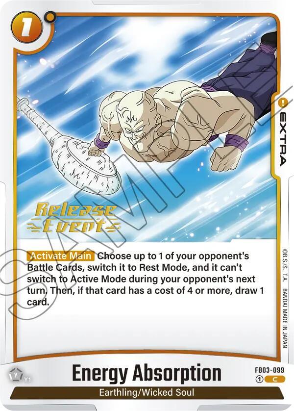 Energy Absorption, Raging Roar Release Event Cards FB03-099