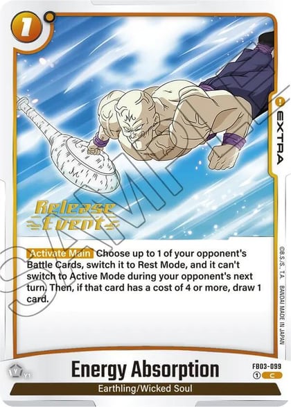 Energy Absorption, Raging Roar Release Event Cards FB03-099