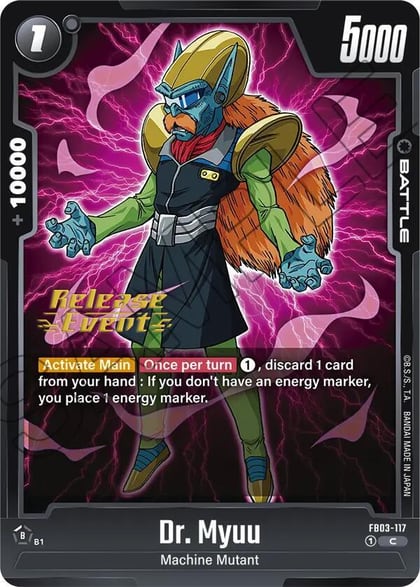 Dr. Myuu, Raging Roar Release Event Cards FB03-117
