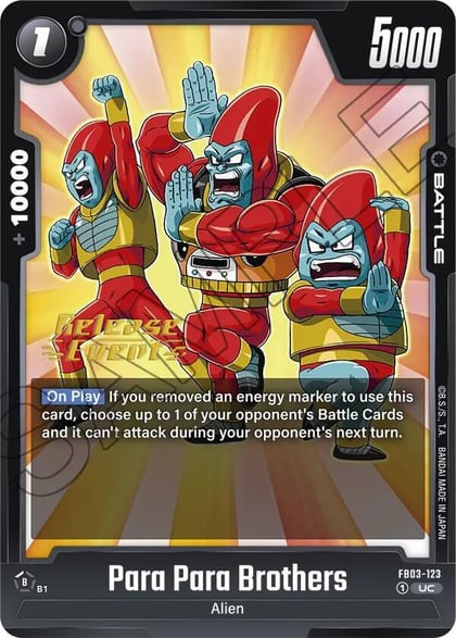 Para Para Brothers, Raging Roar Release Event Cards FB03-123