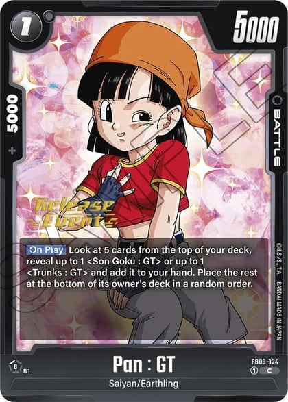 Pan : GT - FB03-124, Raging Roar Release Event Cards FB03-124