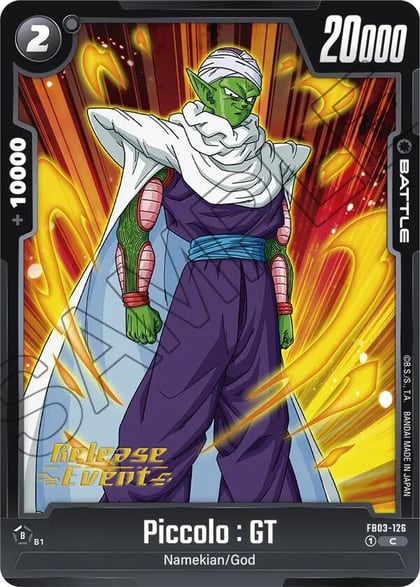 Piccolo : GT, Raging Roar Release Event Cards FB03-126