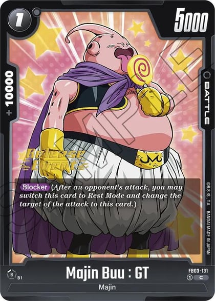 Majin Buu : GT, Raging Roar Release Event Cards FB03-131