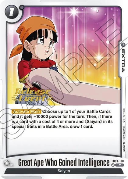 Great Ape Who Gained Intelligence, Raging Roar Release Event Cards FB03-138