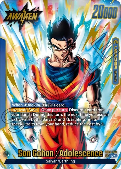 Son Gohan : Adolescence - FB04-026 (Alternate Art), Ultra Limit FB04-026