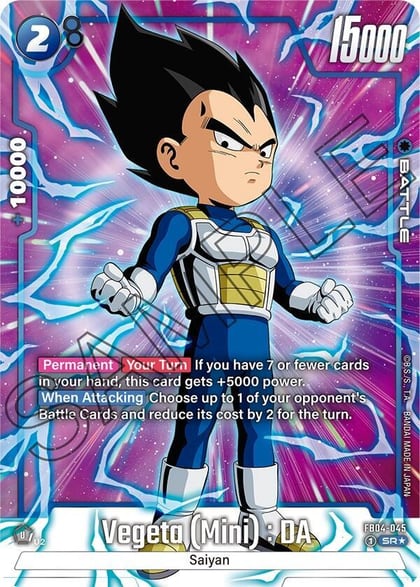 Vegeta (Mini) : DA (Alternate Art), Ultra Limit FB04-045