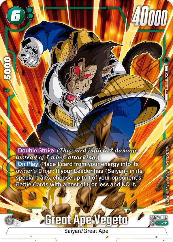 Great Ape Vegeta (Alternate Art), Ultra Limit FB04-052