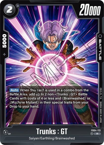 Trunks : GT - FB04-113, Ultra Limit FB04-113