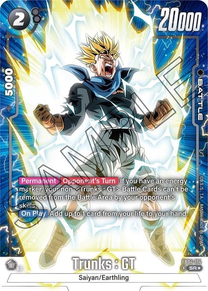 Trunks : GT- FB04-114 (Alternate Art), Ultra Limit FB04-114