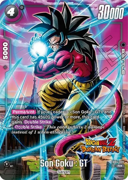 Son Goku : GT (Dragon Ball Z Dokkan Battle Alternate Art), Ultra Limit Alternate Art Reprints FB04-109