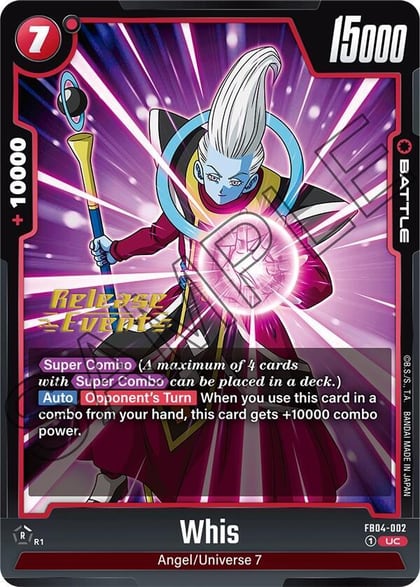 Whis, Ultra Limit Release Event Cards FB04-002