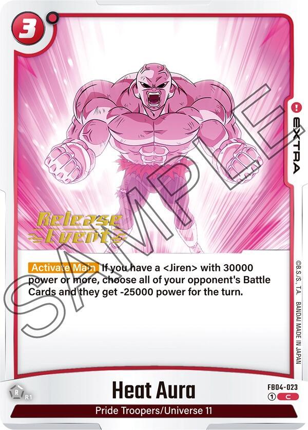 Heat Aura, Ultra Limit Release Event Cards FB04-023
